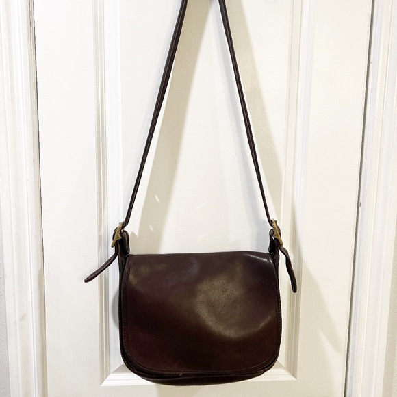 Vintage Coach Patricia's Legacy Bag in dark brown leather Crossbody Style 9951 - Picture 4 of 12